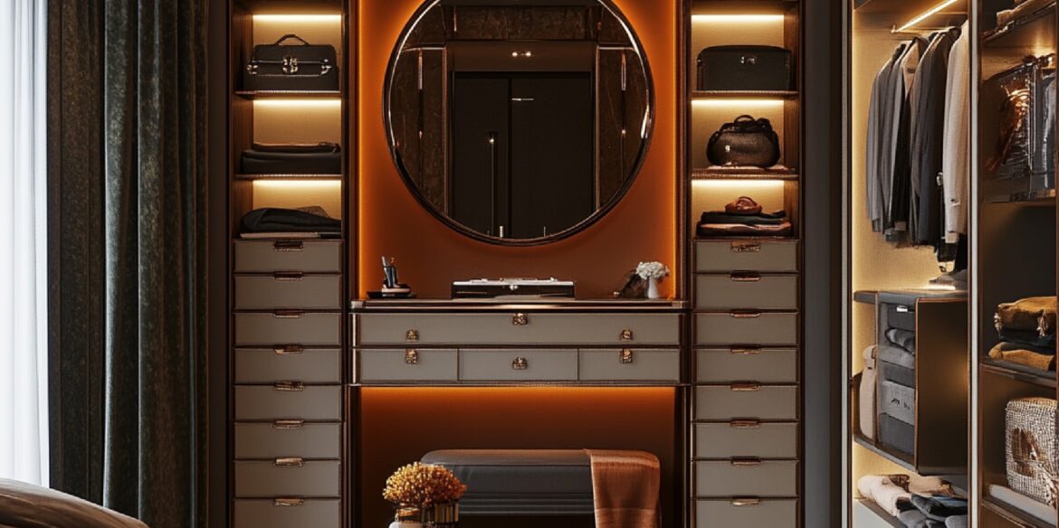 Luxury walk dressing room Dubai — Bespoke Dressing Room Design in Dubai