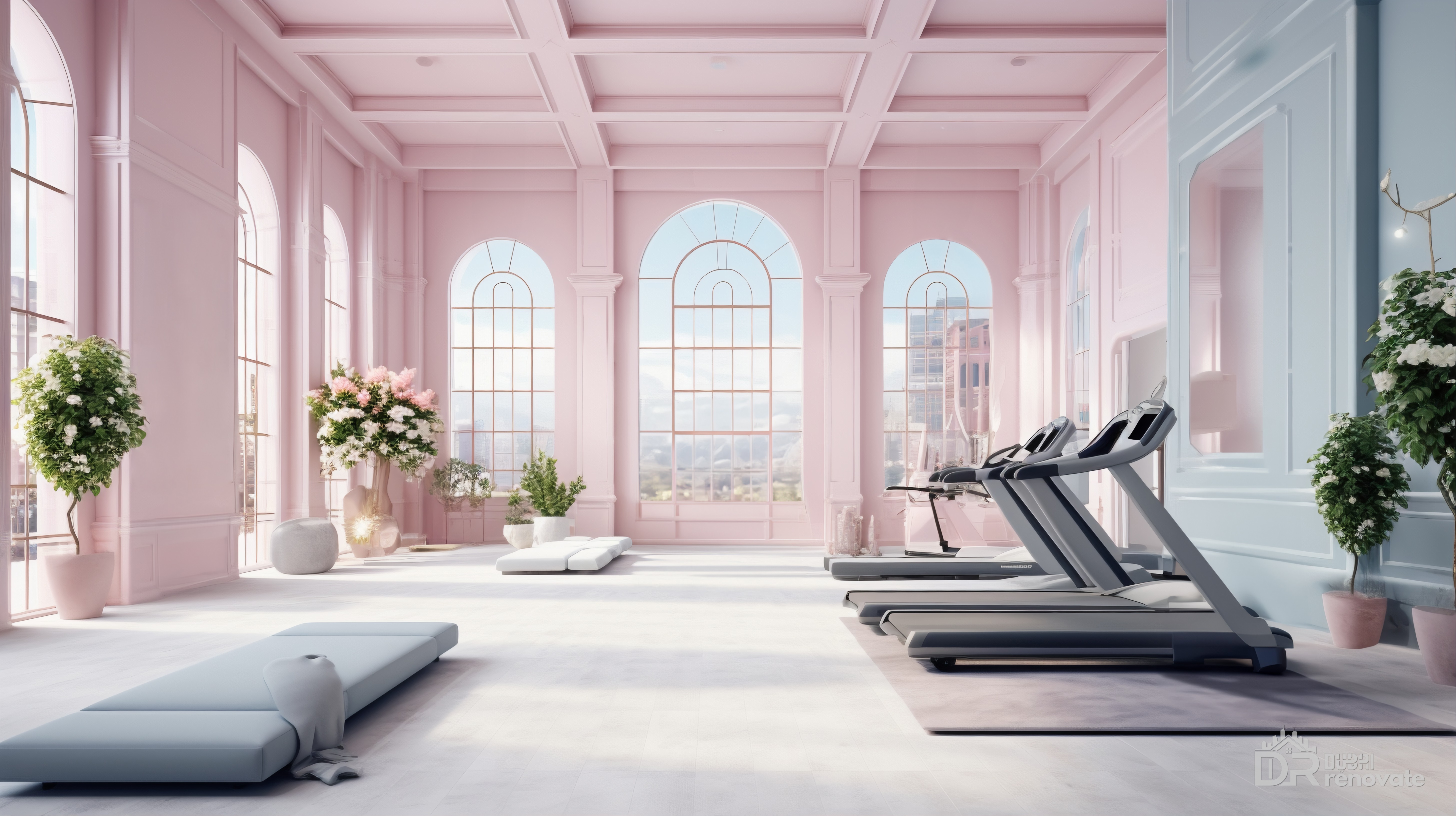 Dubai pastel neoclassical gym: 9 Luxe Design Tips