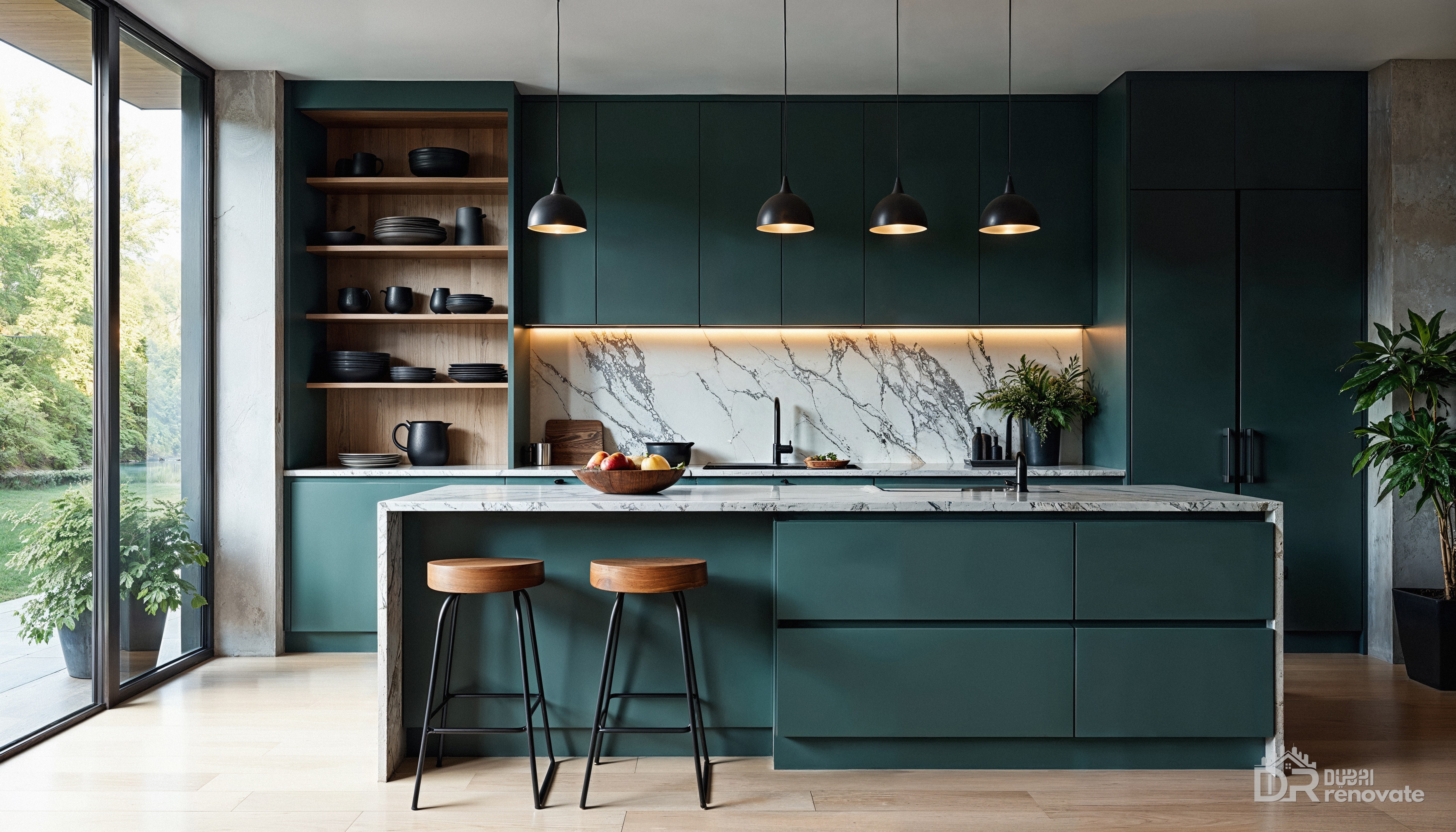 Dubai emerald modern kitchen design: 7 Stunning & Practical Ideas ...