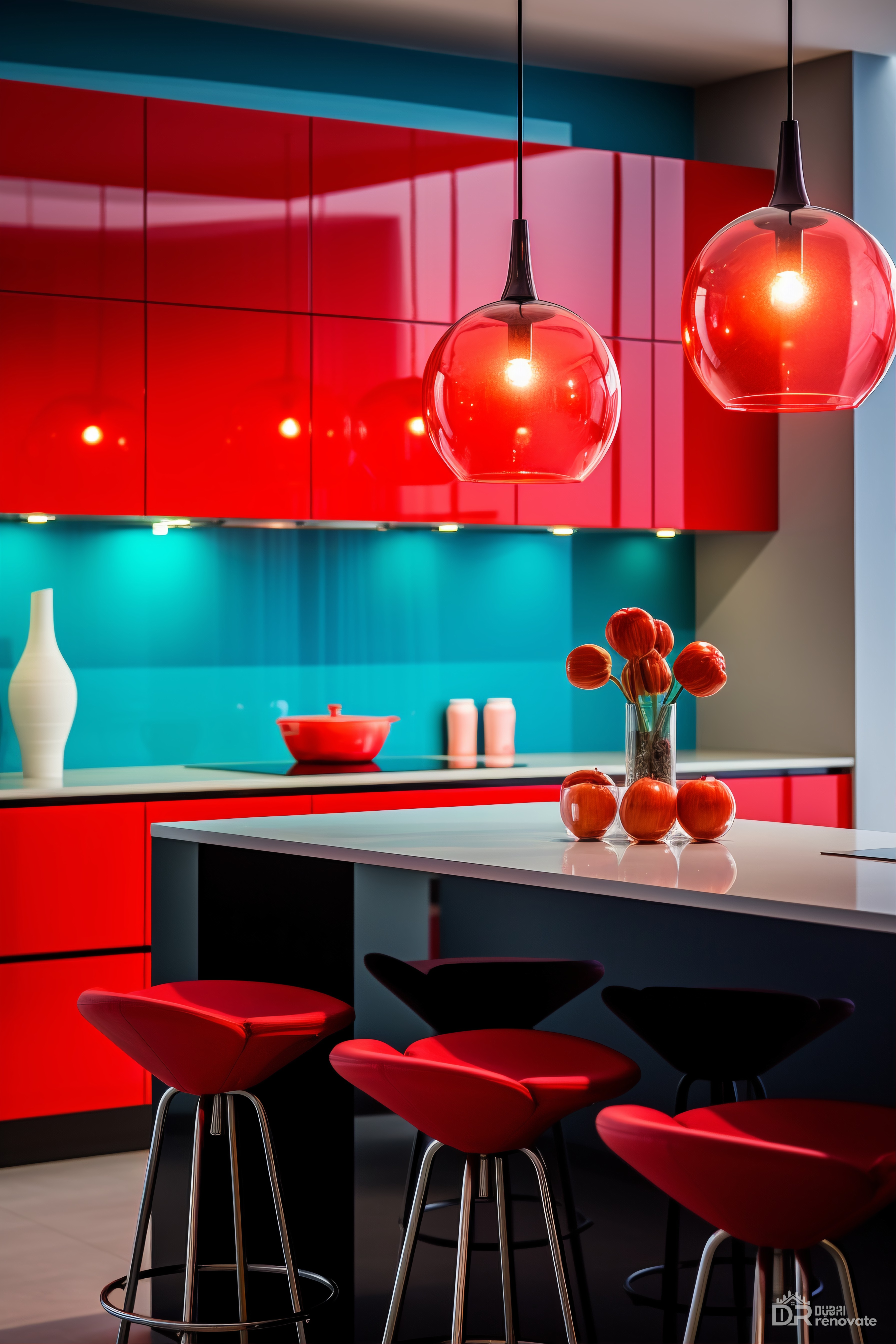 Contemporary Red Kitchen Dubai Design: 7 Stunning & Practical Ideas ...