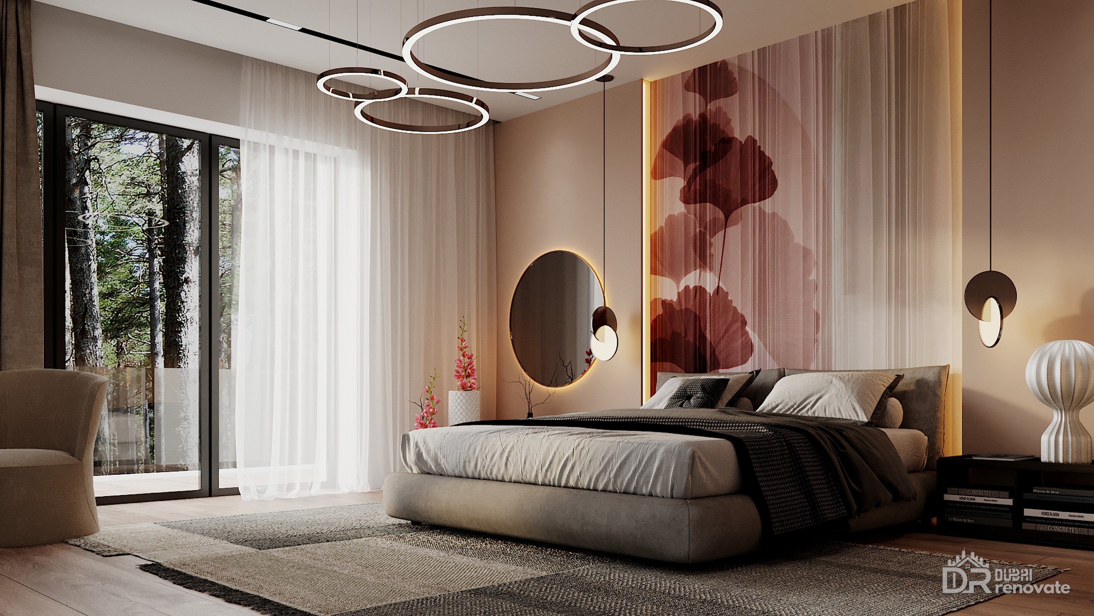 Dubai warm modern master bedroom — 9 Stunning Design Elements