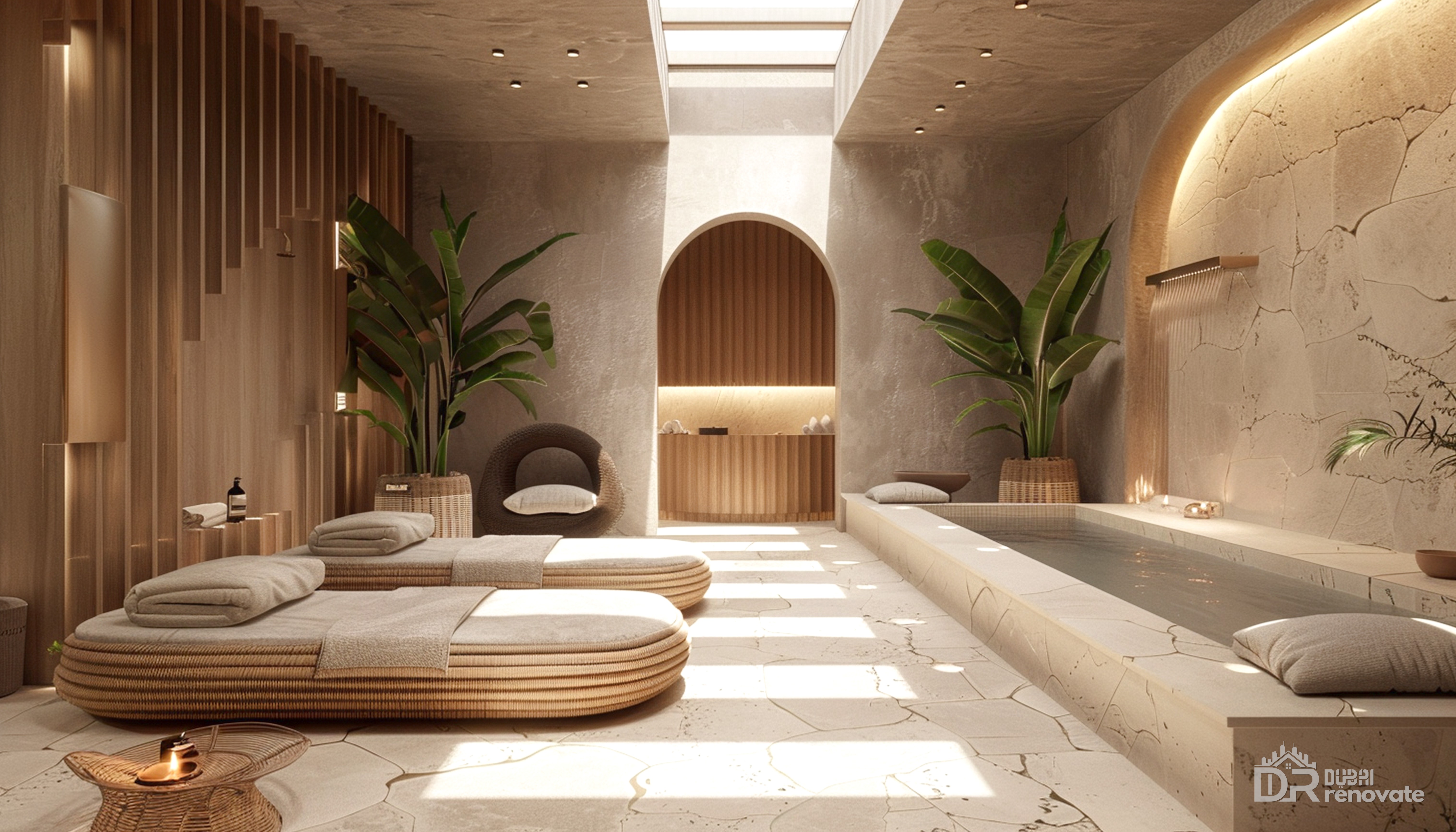 Dubai Luxury Spa Room Design — Minimal Biophilic Interiors